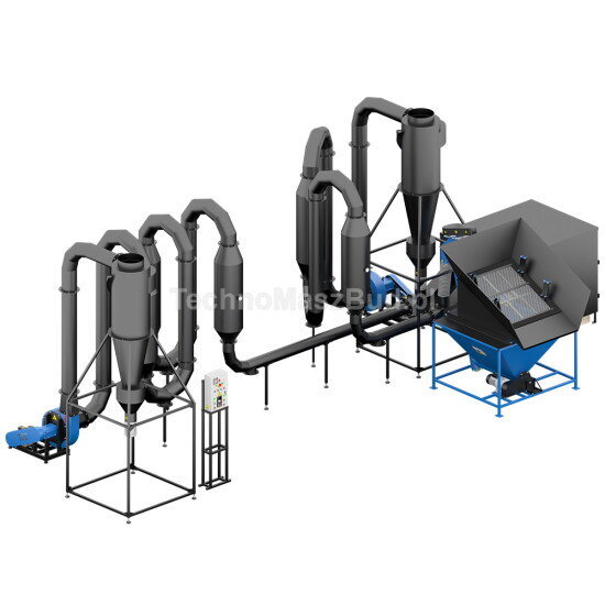 Aerodynamická dvojokruhová sušička pilín SA-800