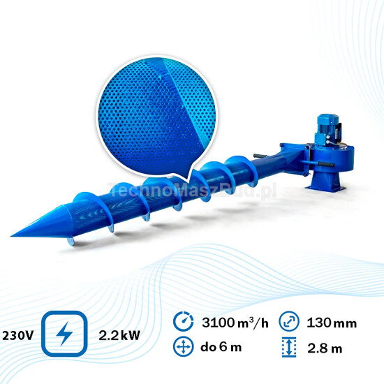 Prevzdušňovač GF-2800 pre obilie | 2,2 kW | 230 V