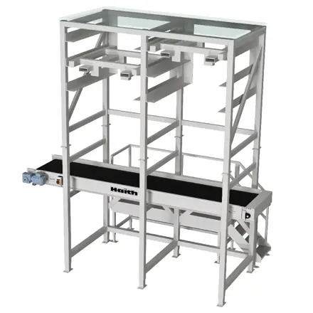 Vysypný rám pre vrecia