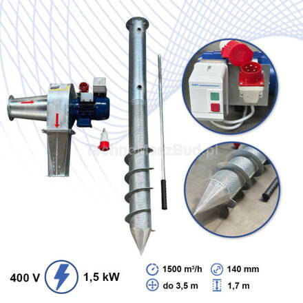 Prevzdušňovač zrna Kozak-2 Zn (1,5 kW, 400 V)
